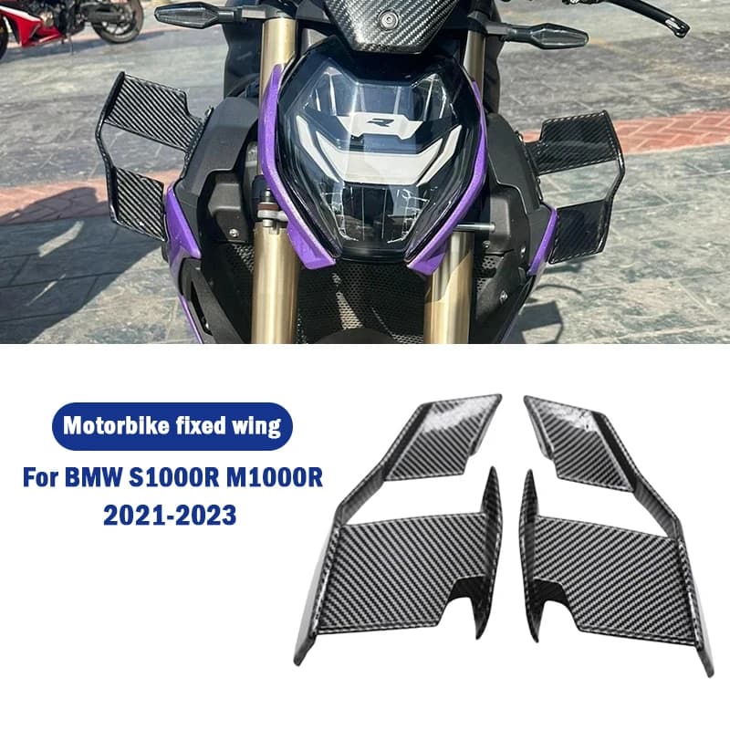 New 2023 Motorcycles Fairing Side Winglet Aerodynamic Wing Kit Spoilers For Bmw S1000R S1000r M1000R 2021-2023 Accessories