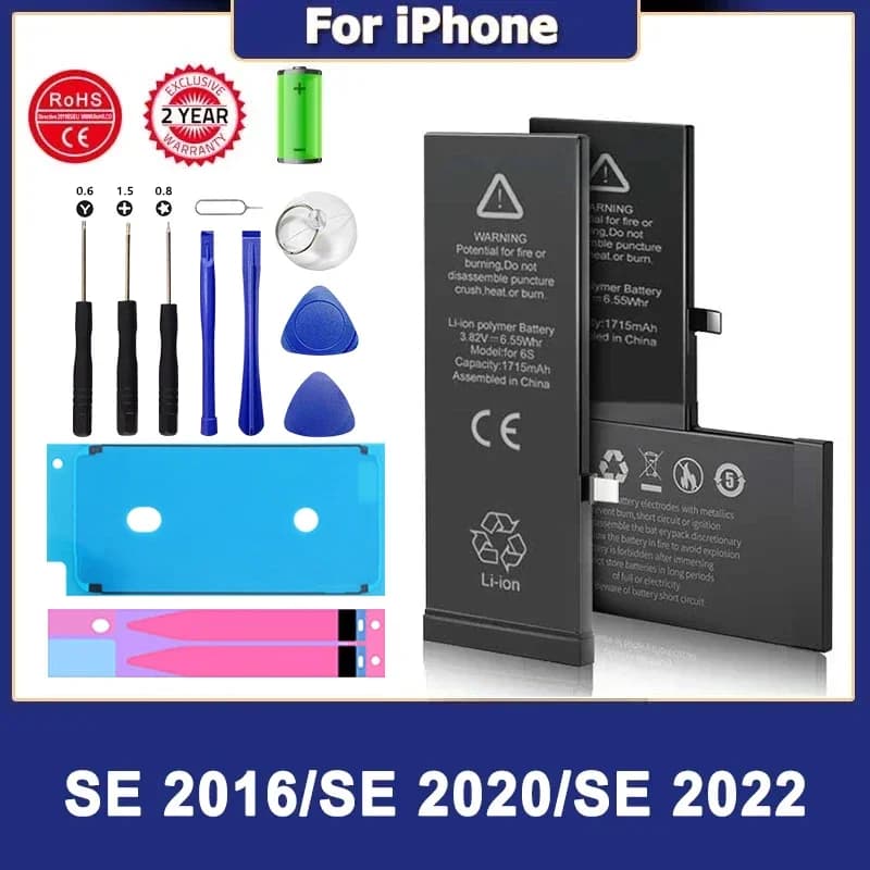 DaDaXiong Replacement Battery For  iPhone SE 2016 SE 2020 SE 2022 High Quality