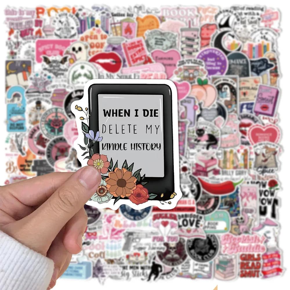 50/150PCS Romantic Reading Style Graffiti Star Covering Cartoon Stickers DIY Notebook Waterproof Stickers