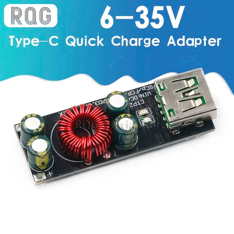 QC4.0 QC3.0 USB Type-C Mobile Phone Quick Charge Adapter 6 -35V Step Down Buck Boost Module for Huawei SCP/FCP Apple PD Qualcomm