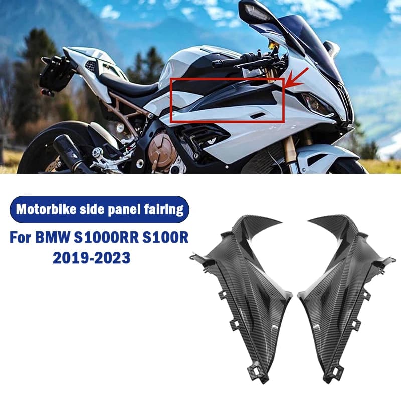 Motorcycle ABS Carbon Fiber Front Side Panels Fairing Accessories For BMW S1000RR S 100RR 2019 2020 2021 2022 2023