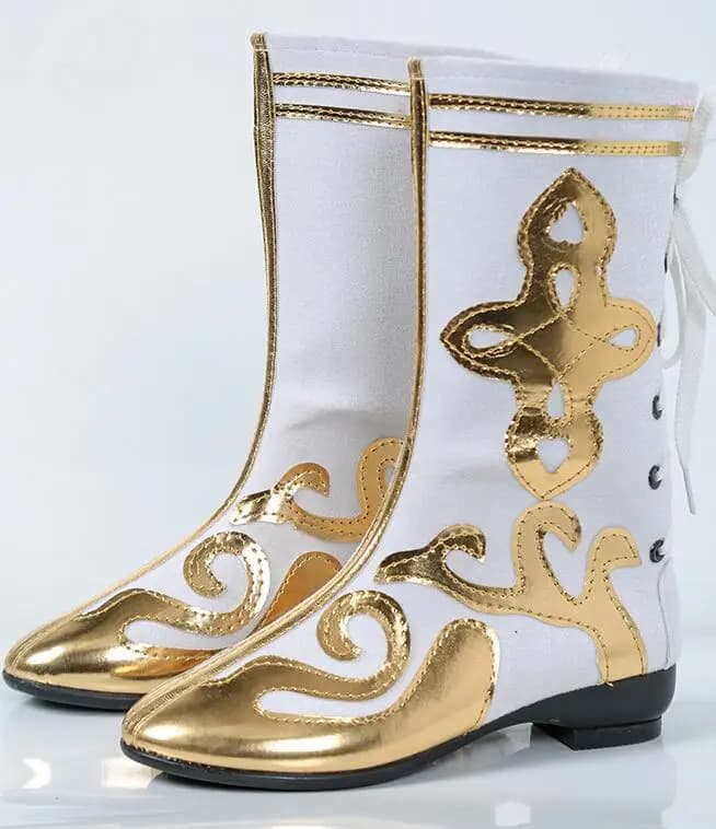 Women's Tibetan Mongolian Grassland Style Dance Boots Ethnic Dance Performance Shoes