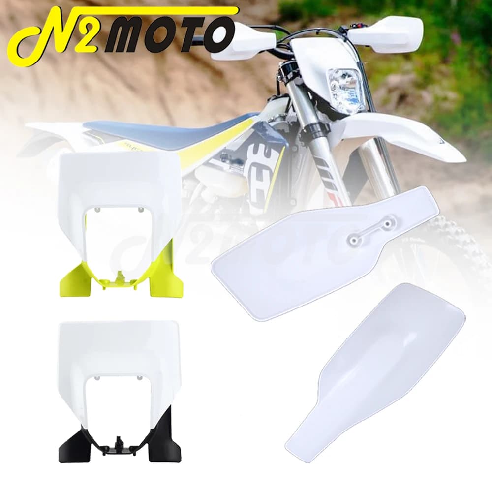 Supermoto Enduro Headlight Cowl Racing Dirt Bike Handguard Headlamp Cover For TE/FE 125-501 FC FX 350/450 FC250 TC 125/250 TX