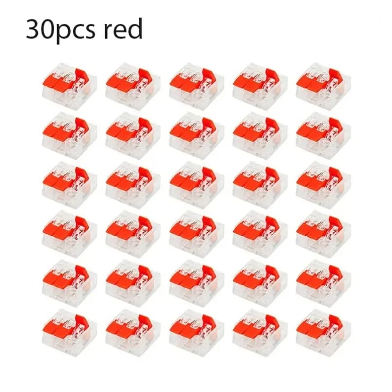 30 Pcs 32A Wire Connectors Compact Splice Connectors Quick Cable Connectors Light Terminal Connections