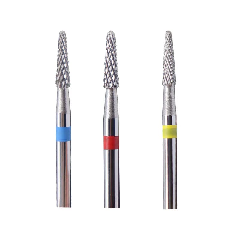 4 Grits Carbide Nail Drill Bit Electric Milling Cutter for Manicure Rotate Burr Remove Gel Polish Tools Nail Files Accesories