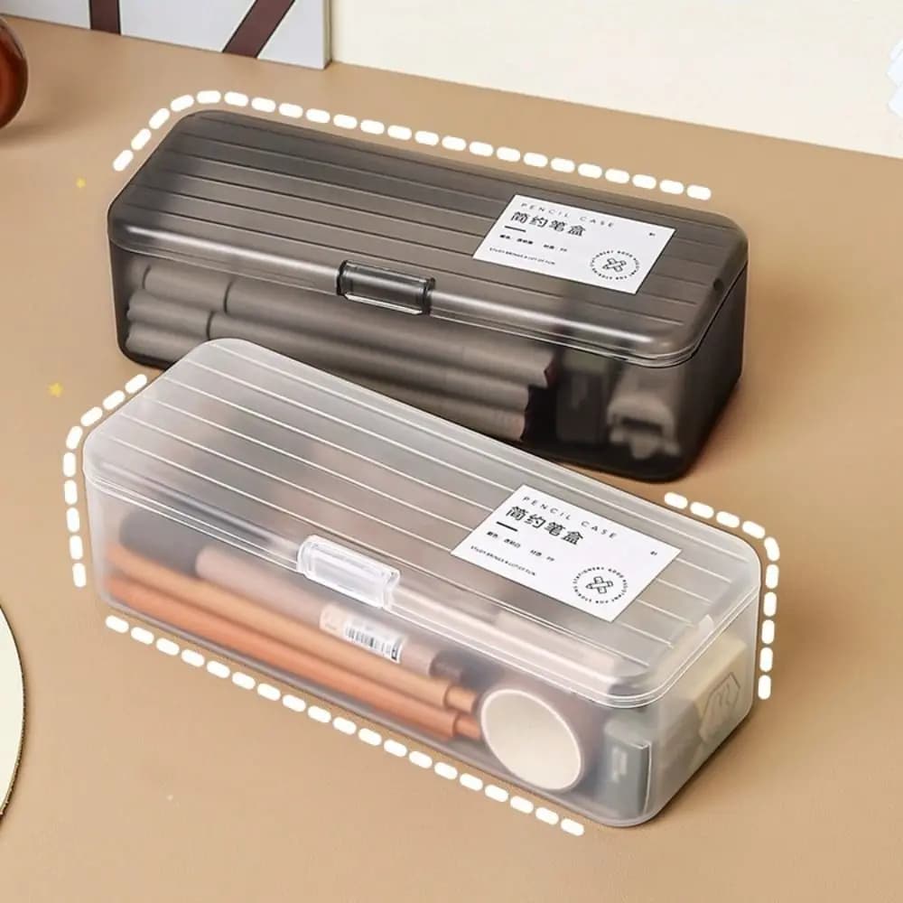 Large Capacity Transparent Stationery Case Pencil Storage Colour Pencil Storage Children's Crayon Painting Sketching Pencil Bag
