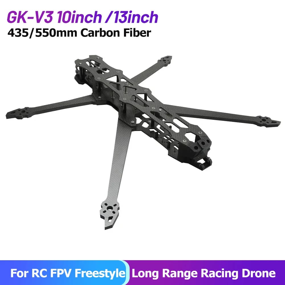 GK-V3 FPV Drone Frame KIT 10inch /13inch 435mm/550mm Carbon Fiber For RC FPV Freestyle Long Range Racing Drone Quadcopter Parts