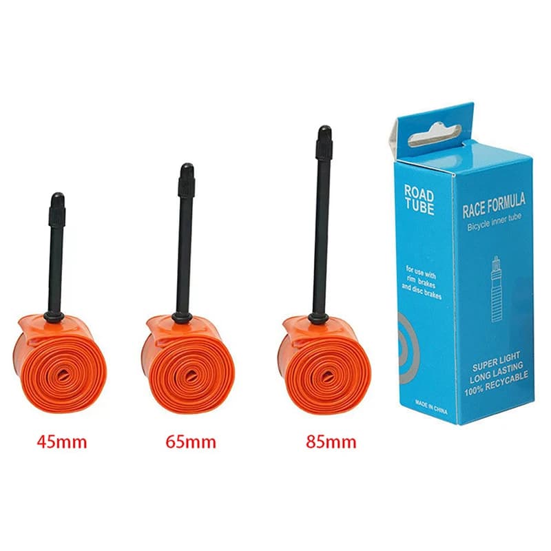 Ultralight Bike Inner Tube 700C Road Bicycle TPU Inner Tire 45/65/85mm Length French Valve Super Light Tube Bicycle Accessories