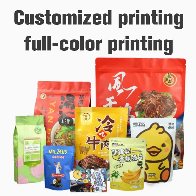 Customized Printing Of Various Kraft Paper Bags And Aluminum Foil Bags Capable Of Full-Color And Full Printing