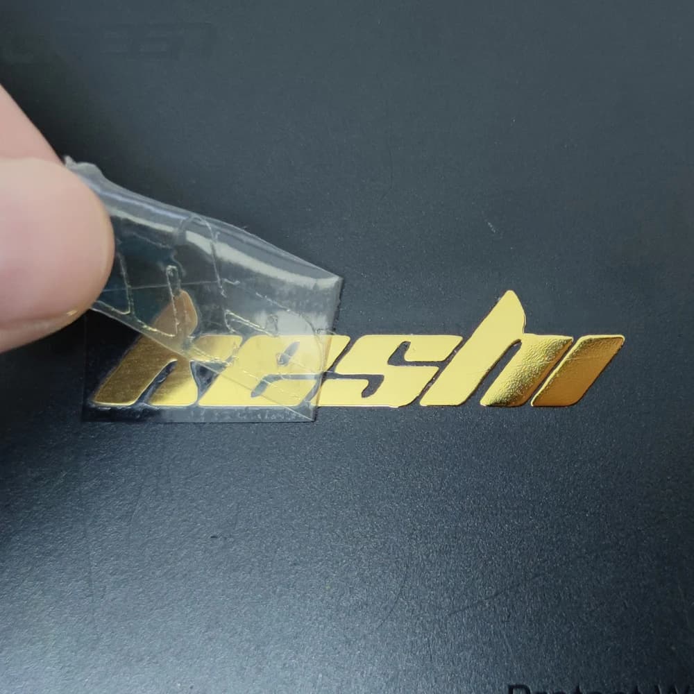 10PCS custom text Name Metal 3D transfer sticker  logo multiple Gold and Silver colors for easy tearing