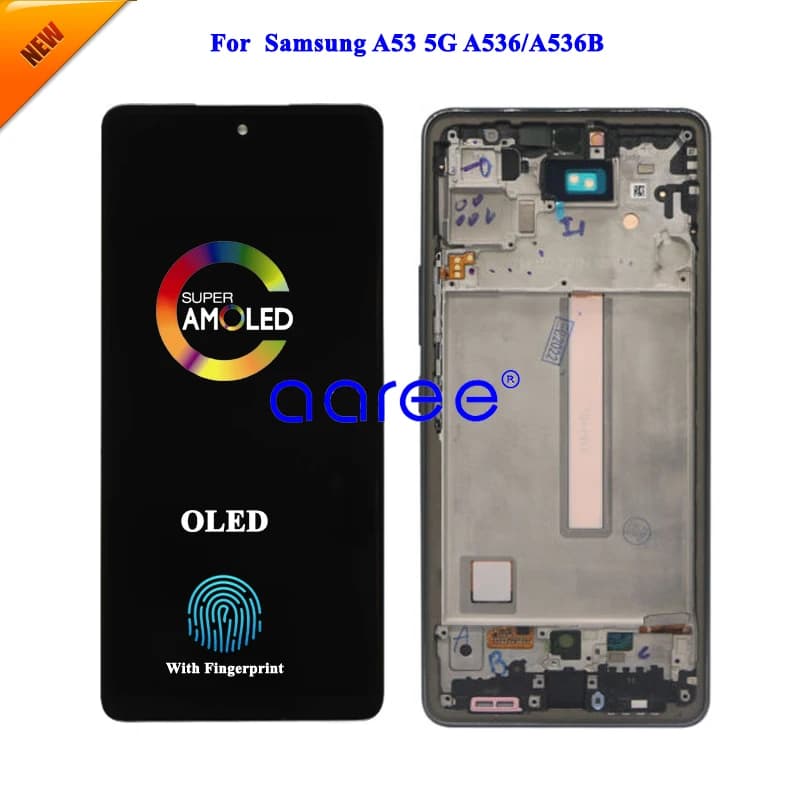 AMOMLED OLED LCD For Samsung A53 5G LCD A536 lcd For Samsung A53 5G A536B  LCD Screen Touch Digitizer Assembly