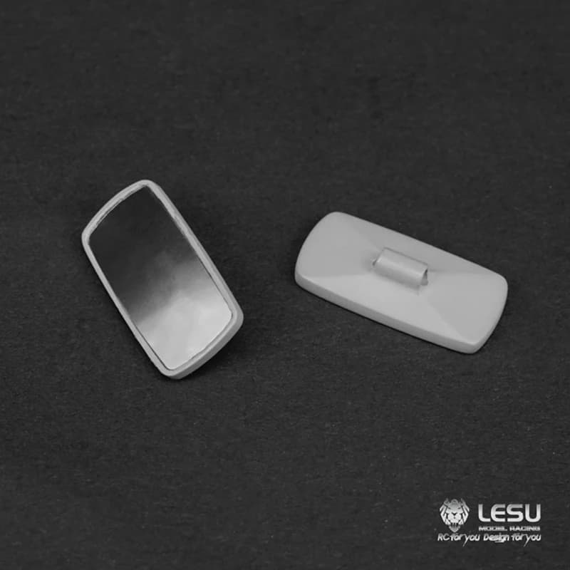 LESU loader model rearview lens stainless steel etching plate simulation accessories DIY modified accessories GLKU RC MODEL