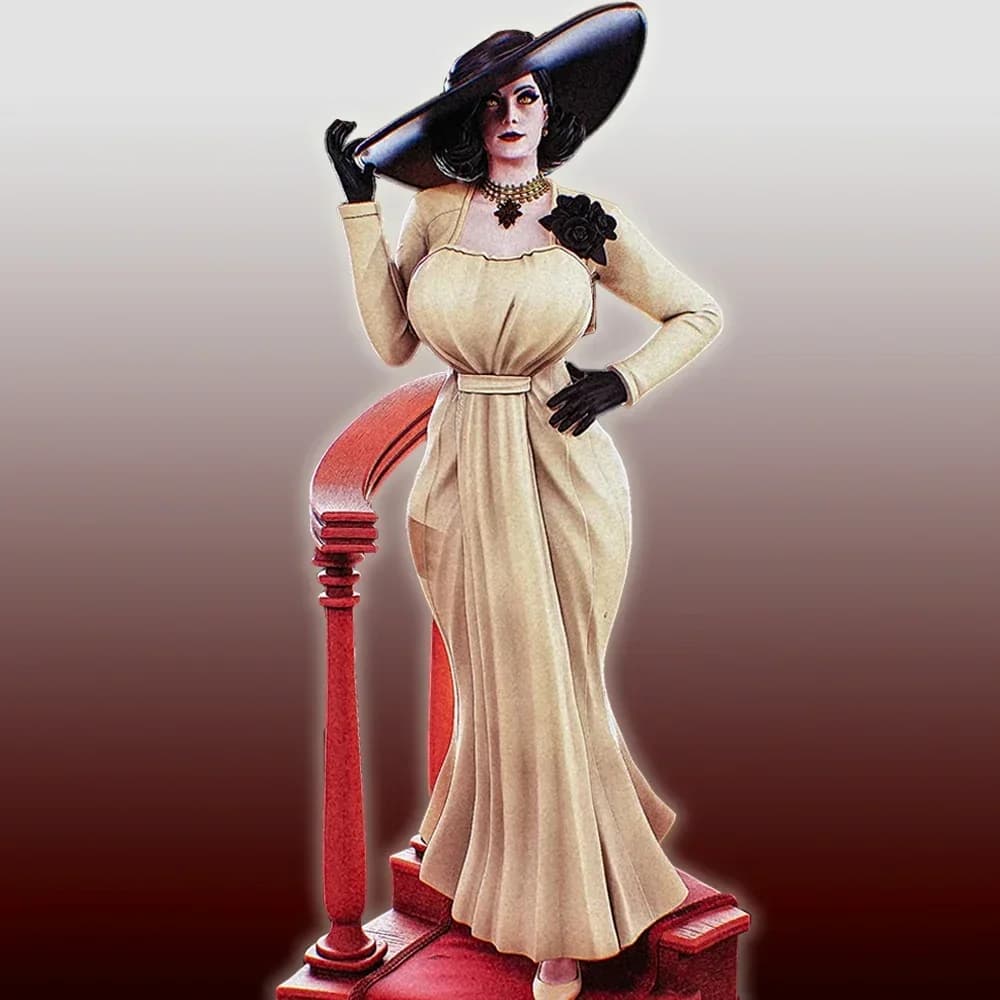 Alcina Dimitrescu B Figure 1:18 Miniature Figure Resin Model Kit Unpainted Plastic Model Kit A573