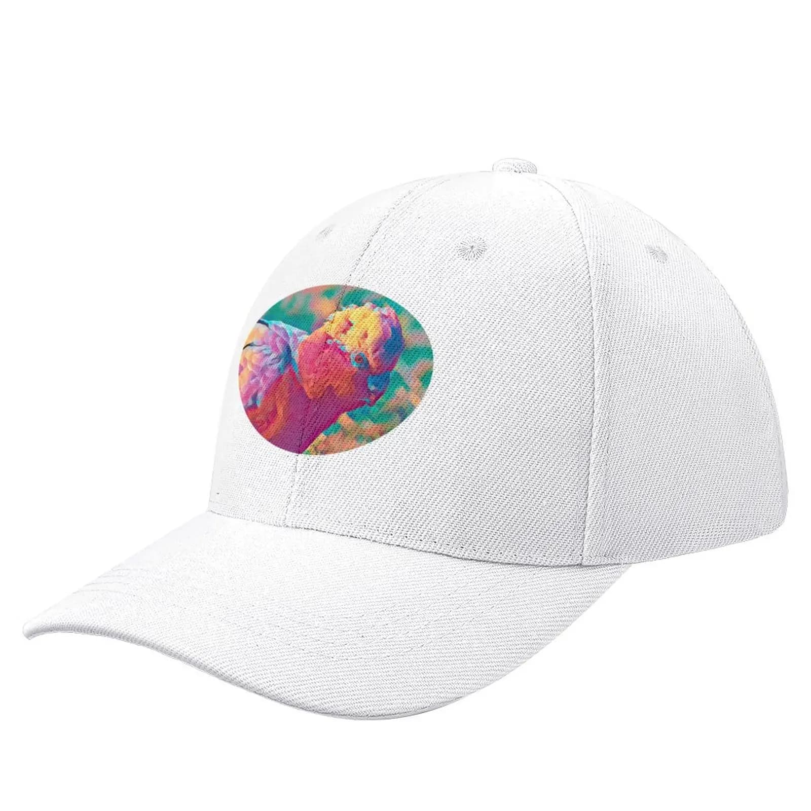Artistic Galah parrot portrait closeup Baseball Cap Horse Hat Beach Outing Streetwear Golf Men's Luxury Women's