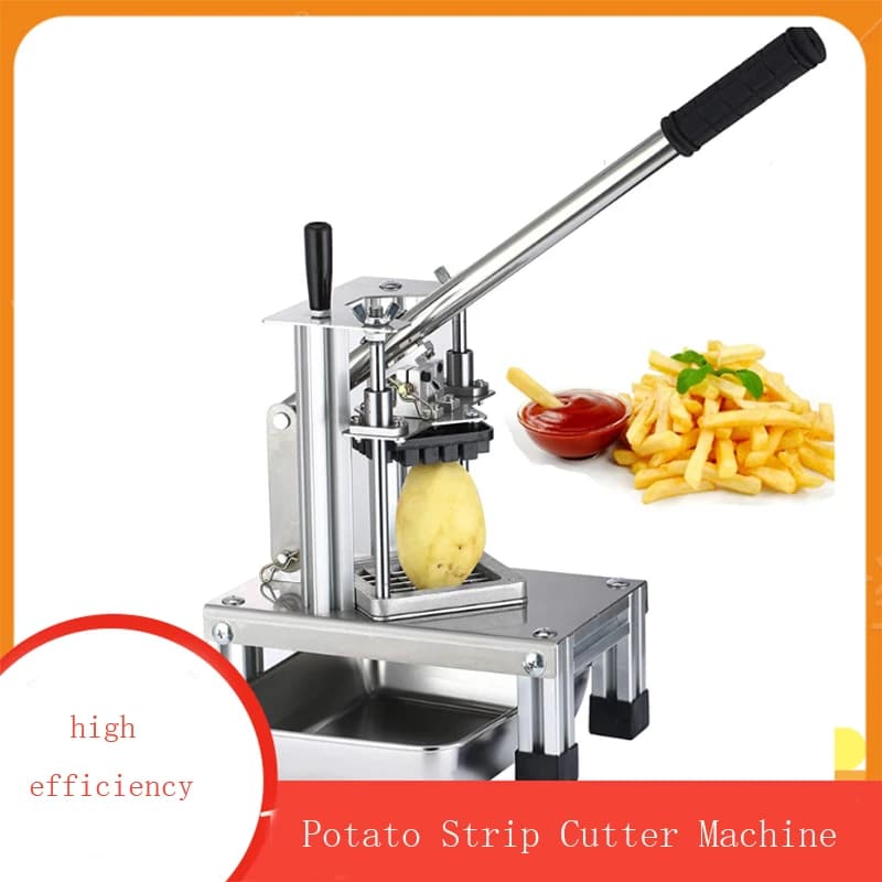 Manual Potato Chipper Commercial Potato Strip Cutter Machine Stainless Steel Radish Cucumber Fruit Vegetable Cut Tool
