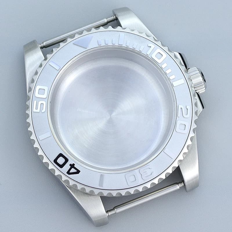 40mm Watch Diving Case Sapphire Glass Parts For Seiko Nh35 Nh36 Nh34 Nh38 Eta 2824 Miyota 8215 Movement 28.5mm Dial YACHT MASTER