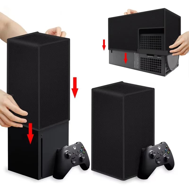 Dustproof Cover for Xbox series S/X Console Anti-Scratch Horizontal Waterproof Sleeve Vertical Protective Cover Accessories