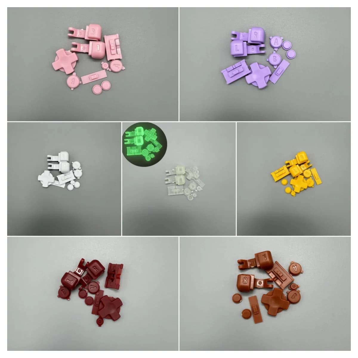 1set Buttons for GBA SP Keys for Gameboy Advance SP Housing Shell A B Select Start Power ON/OFF L R Buttons Kit D Pad repair