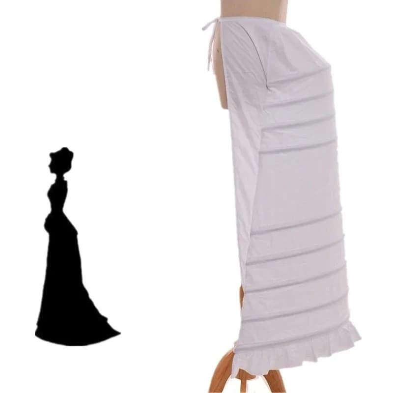 Victorian Dress Gown Long Bustle Bird Cage Frame Crinoline Costume Petticoat