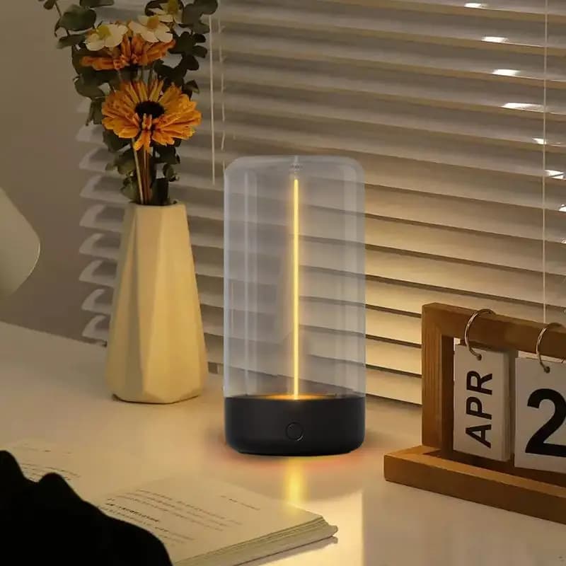 Bedside Light Rechargeable Modern Night Light Creative Interactive Cordless LED Desk Lamp Unique Lights Dimmable With 3 Levels