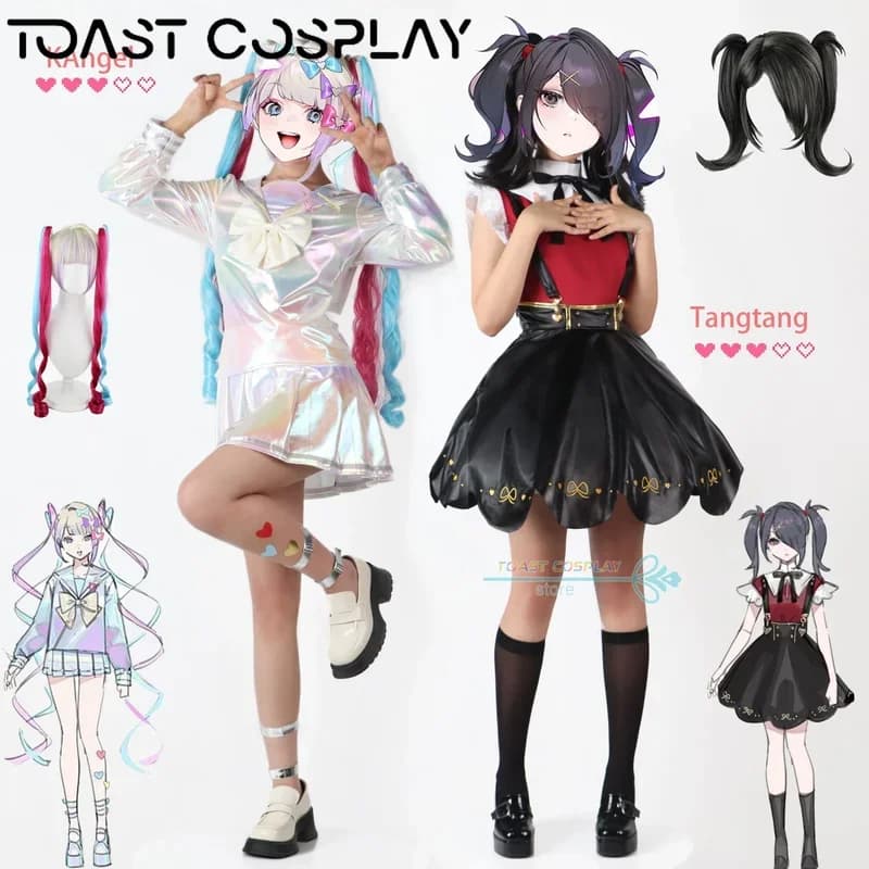 Game NEEDY GIRL OVERDOSE Cosplay Costume KAngel Tangtang Cosplay Outfits Skirt for Carnival Women Sexy Suits Anime Role Play