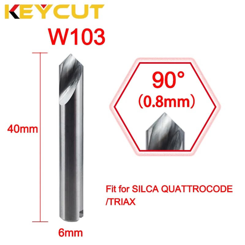 SILCA Cutter W103 90° 0.8mm Fits SILCA Quattrocode & SILCA Triax Key Duplicating Machine Aftermarket Locksmith Tools