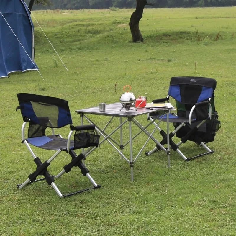 Portable Pico Arm Chair Folding Director’s Chair with Carry Bag for Easy Transport Lightweight Outdoor Seat