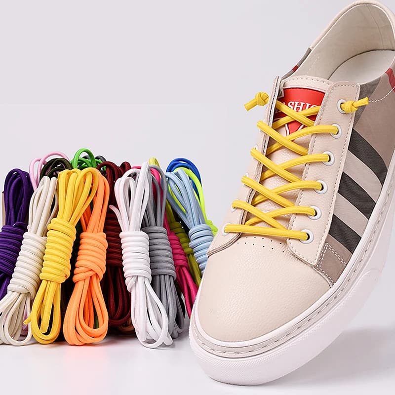 Semicircle Shoelace Without Ties Kids Adult Shoelaces Rubber Band For Shoes Elastic Laces Sneakers Lazy Shoestring Accessories