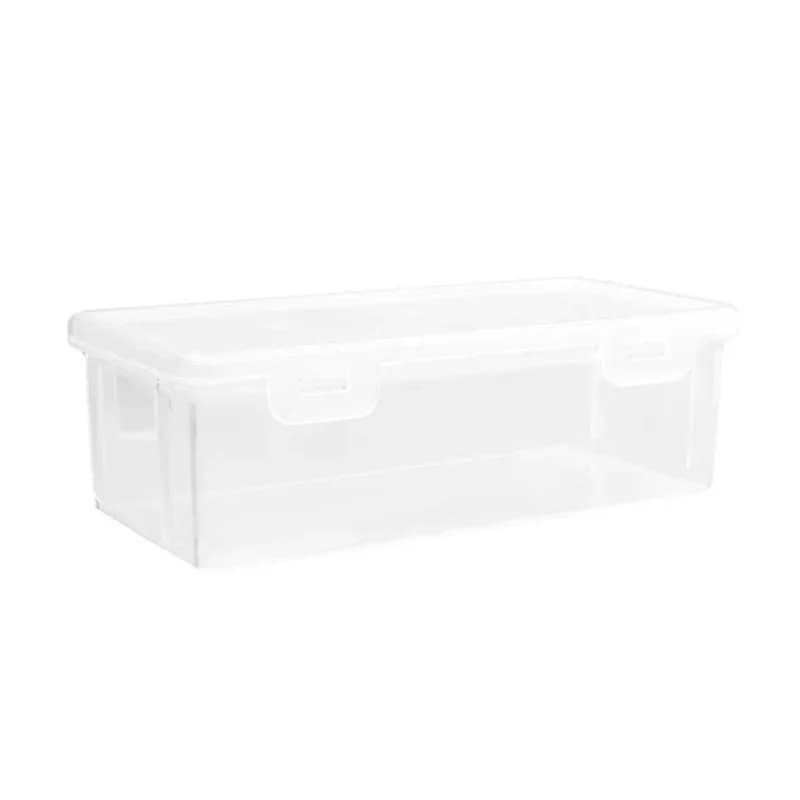 1PC Large Capacity Pencil Case Box PP Material Transparent Pencil Box Stackable Office Supplies Storage Organizer Box