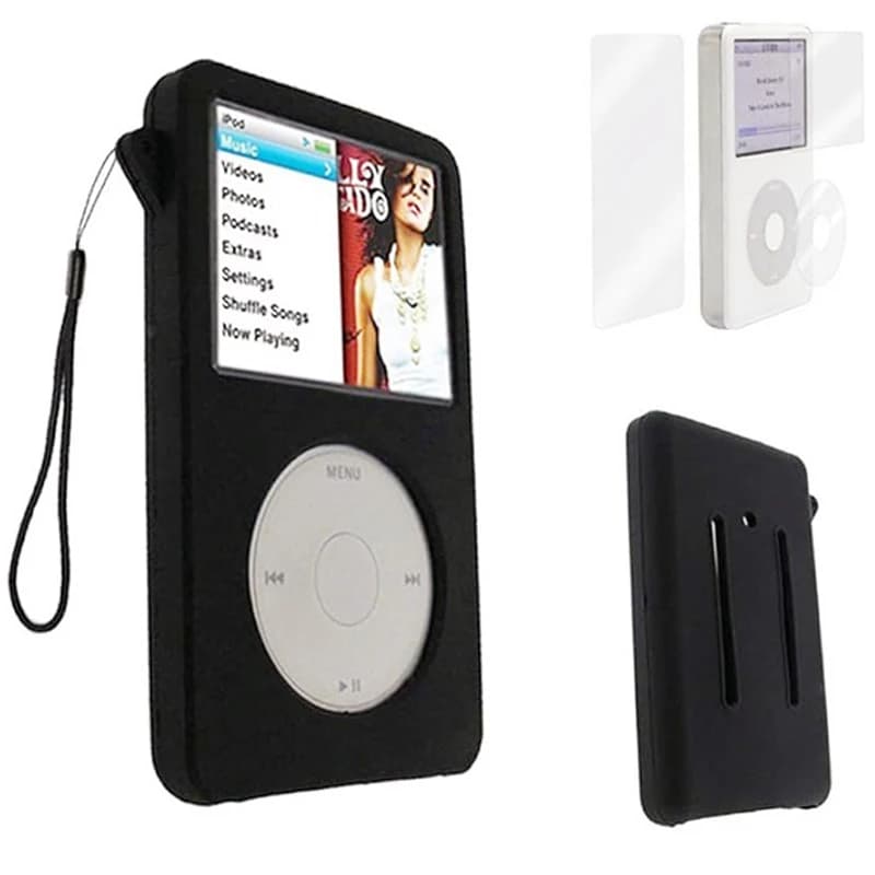 For Classic 80/120/160G Silicone Cover Case Anti-fall Protective Skin-friendly Carrying Cases White/Black Anti-scratching