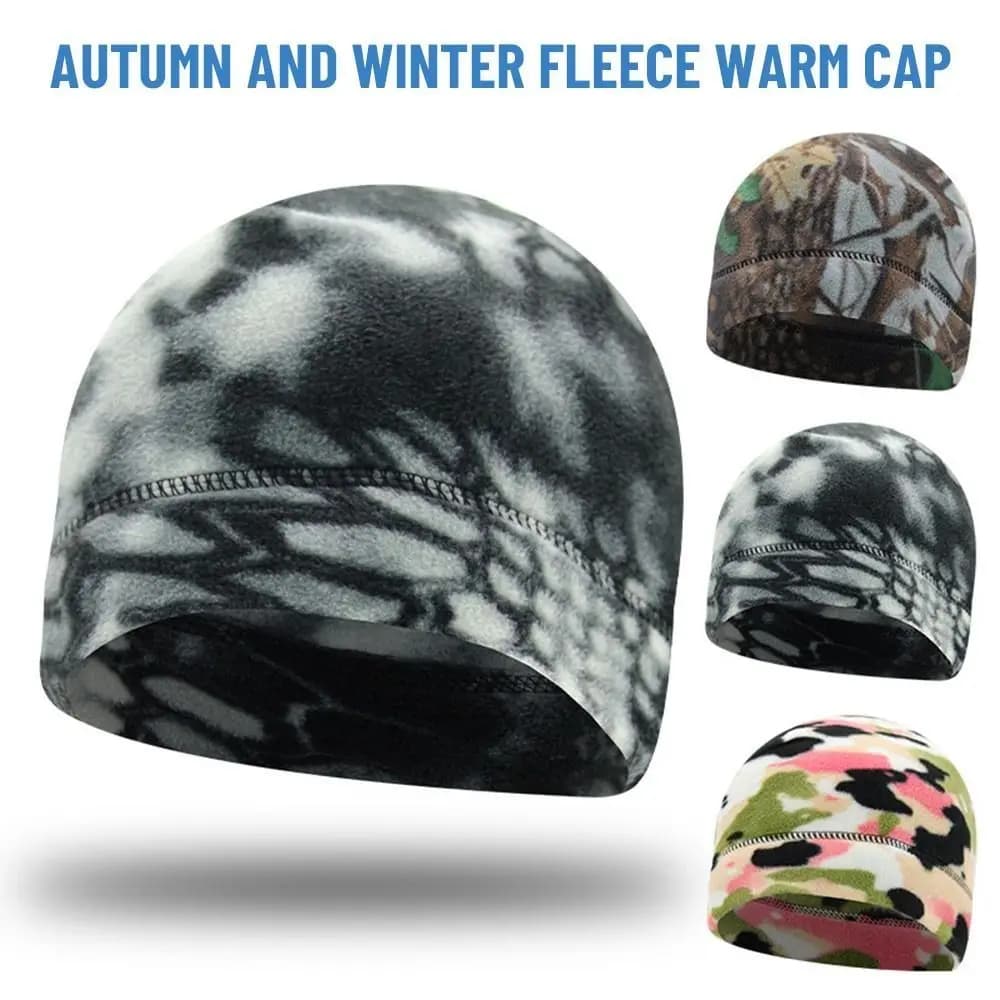 Winter Cap for Men Beanie Marine Corps   Thickened Women Warm Sports Windproof Elastic Polar Fleece