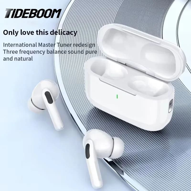 Tideboom Pro 5 TWS Max Wireless Bluetooth Earphones Sport Earbuds  In Ear Noise Cancelling Headset For iPhone Android Headphones