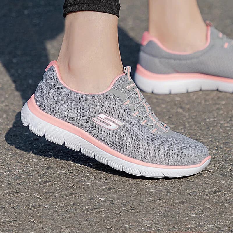 Skechers Women's sneakers Summer breathable mesh casual running shoes Lightweight cushioned jogging shoes