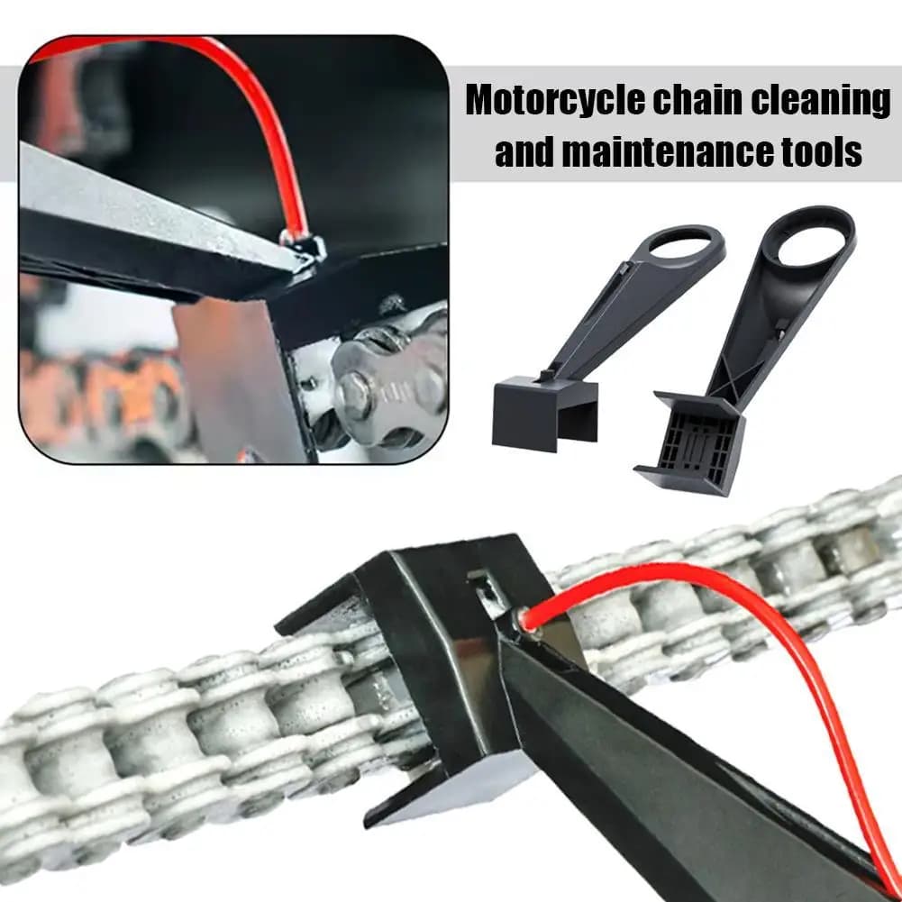 Mess-Free Motorcycle Chain Oiler Spray Gear -cleaning Maintenance Tool For Chain Wax Cleaner Attachment