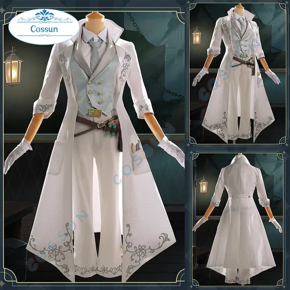 Game Identity V Prisoner Luca Balsa Cosplay Costume Party Suit Halloween Outfit Anime Clothing Coat Shirt Vest Pants