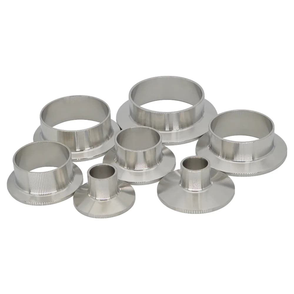 YQBS Sanitary Fitting 38mm 51mm Weld Pipe Clamp Ferrule Fits 1.5" 2"  Tri Clamp Stainless Steel 304