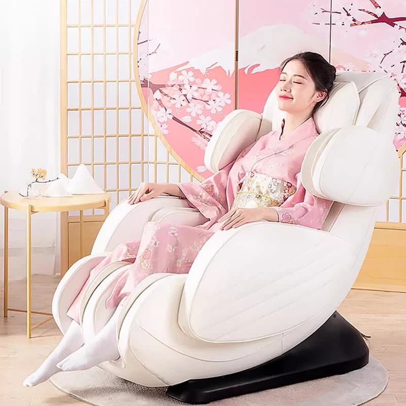 Cream Style Relax Massage Chair Sofa Electric Intelligence Full Body Massage Beds Ergonomic Modern Sedile Per Massaggi LLTB