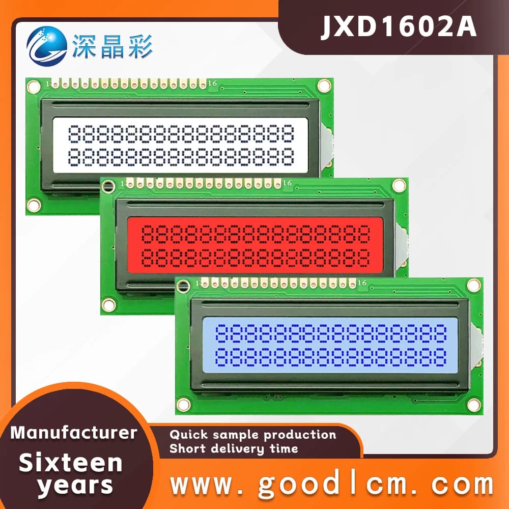 1602a 2x16 lcd display 16x02 i2c LCD module hd44780  drive Multiple mode colors are available 5V power supply