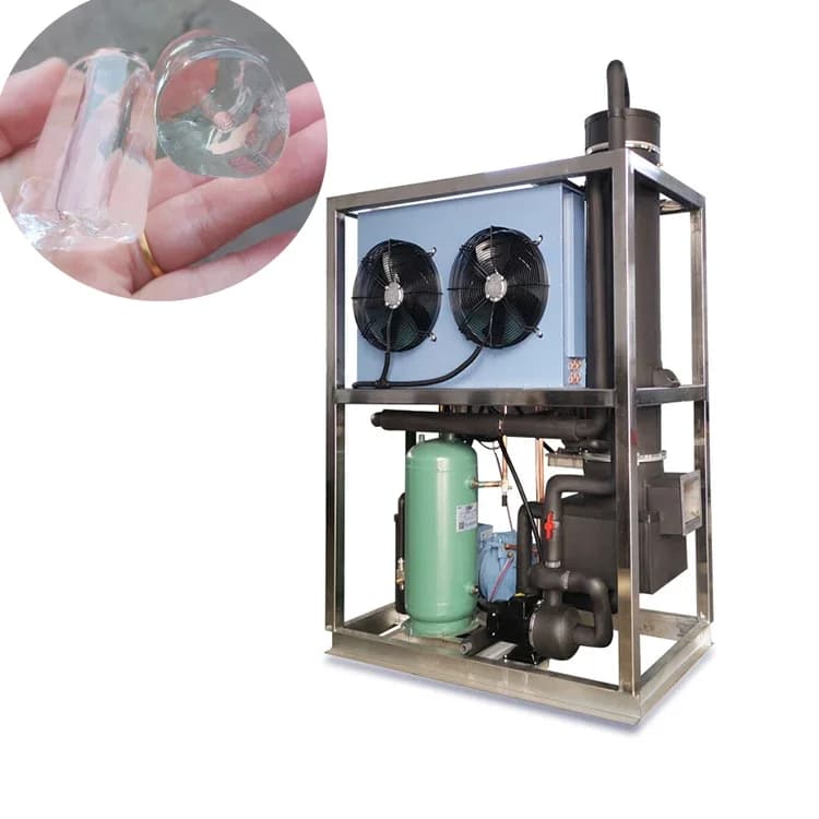 Automatic 1Ton/24h Small Tube Ice Maker Machine Tube Ice Ice Tube  Machine for Bar/Coffee Shop/Drink/Industry