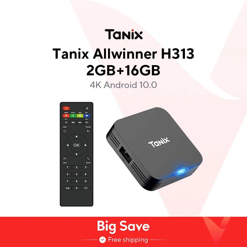 Tanix TX1 Android 10 TV Box 2.4G WIFI 4K 16GB 8GB Global Media Player