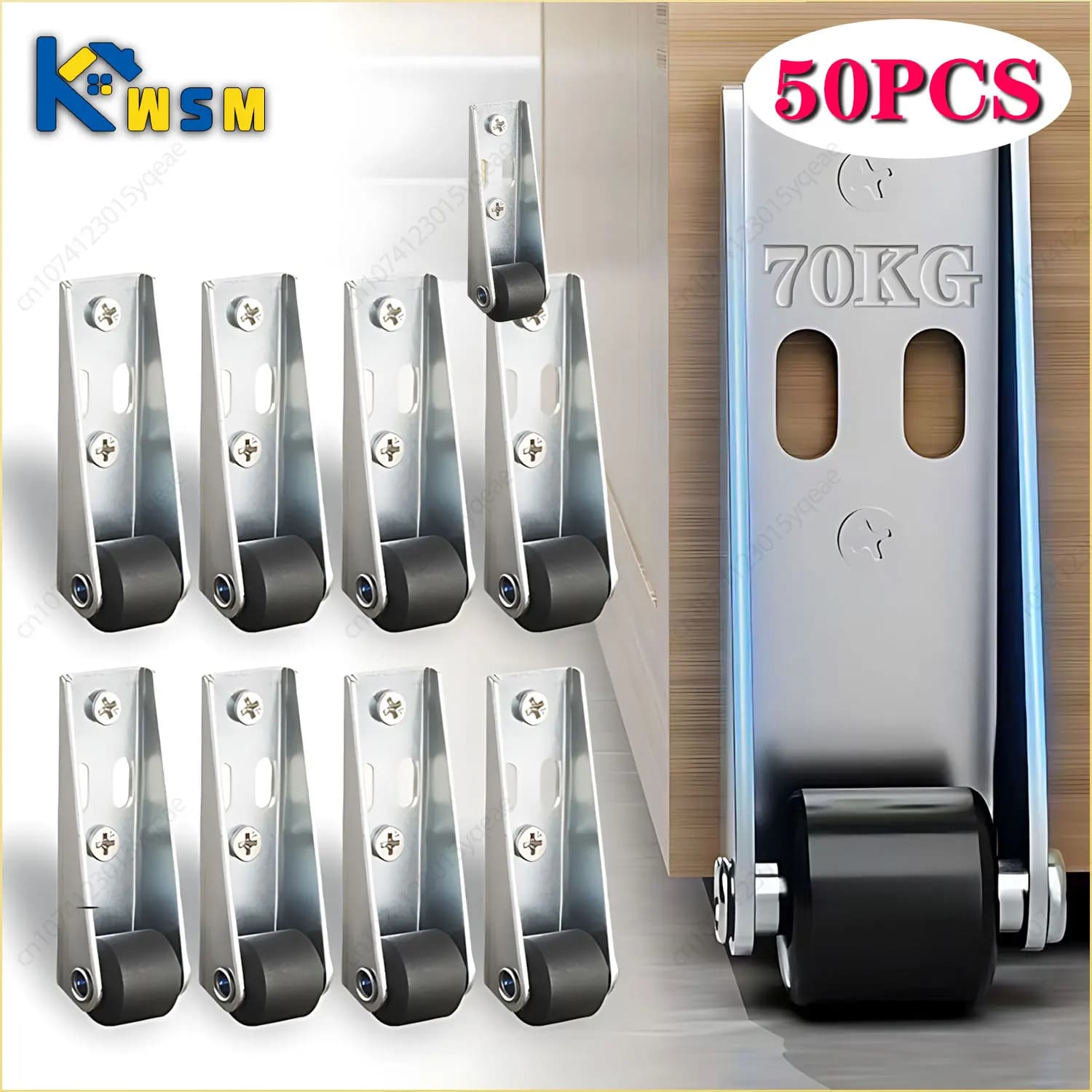1-50PCS Smooth Moving Directional Casters 0.8/1.6 Inch Long Bracket Directional Wheels Furniture Hardware Accessories