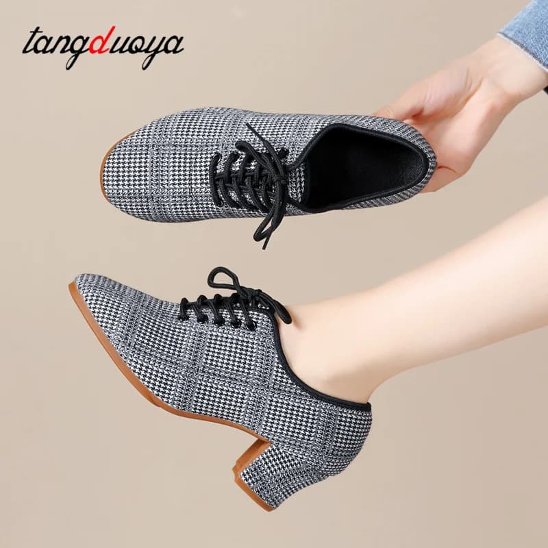 New Women Tango/Latin Dance Shoes Closed Toe Social Dance Shoes Modern Salsa Dancing Shoes Girls Ladies 3/5cm Heels