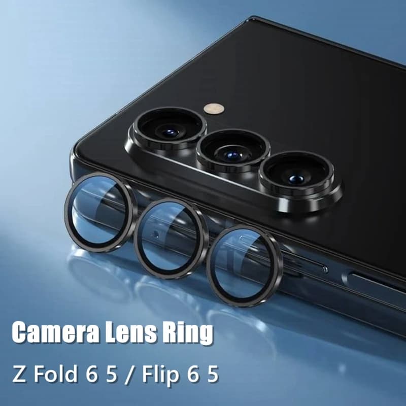 Camera Ring Glass For Samasung Galaxy Z Fold 6 5 4 / Flip 6 5 4  Lens Screen Protector Protective Metal Cap Case