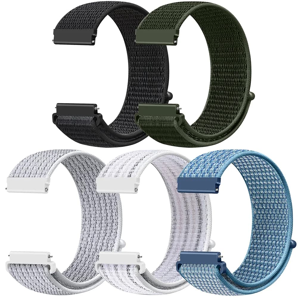 Nylon Loop Band For Samsung Galaxy Watch 6 4 classic/5 Pro/active 2/3/Gear S3 20mm/22mm Bracelet Huawei watch GT 2e 3 pro strap