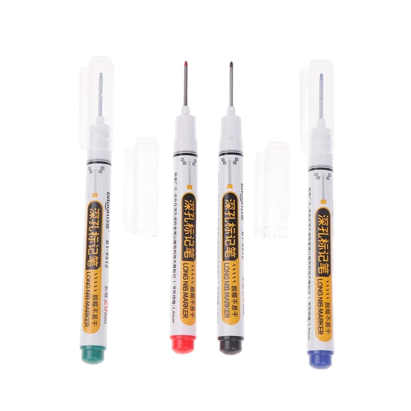 20mm Marking Pen Waterproof And Colorfast Ceramic Tile Wood Metal Deep Hole Long Head Marking Pen Woodworking Electrician Tool~s