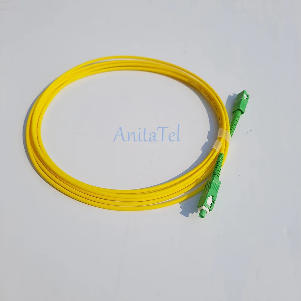 High Quality 10PCS SC APC To SC APC Optical Fiber Patch Cord Fiber Jumper Cable SM Simplex Single Mode 2.0mm FTTH 1m 2m 3m 5m