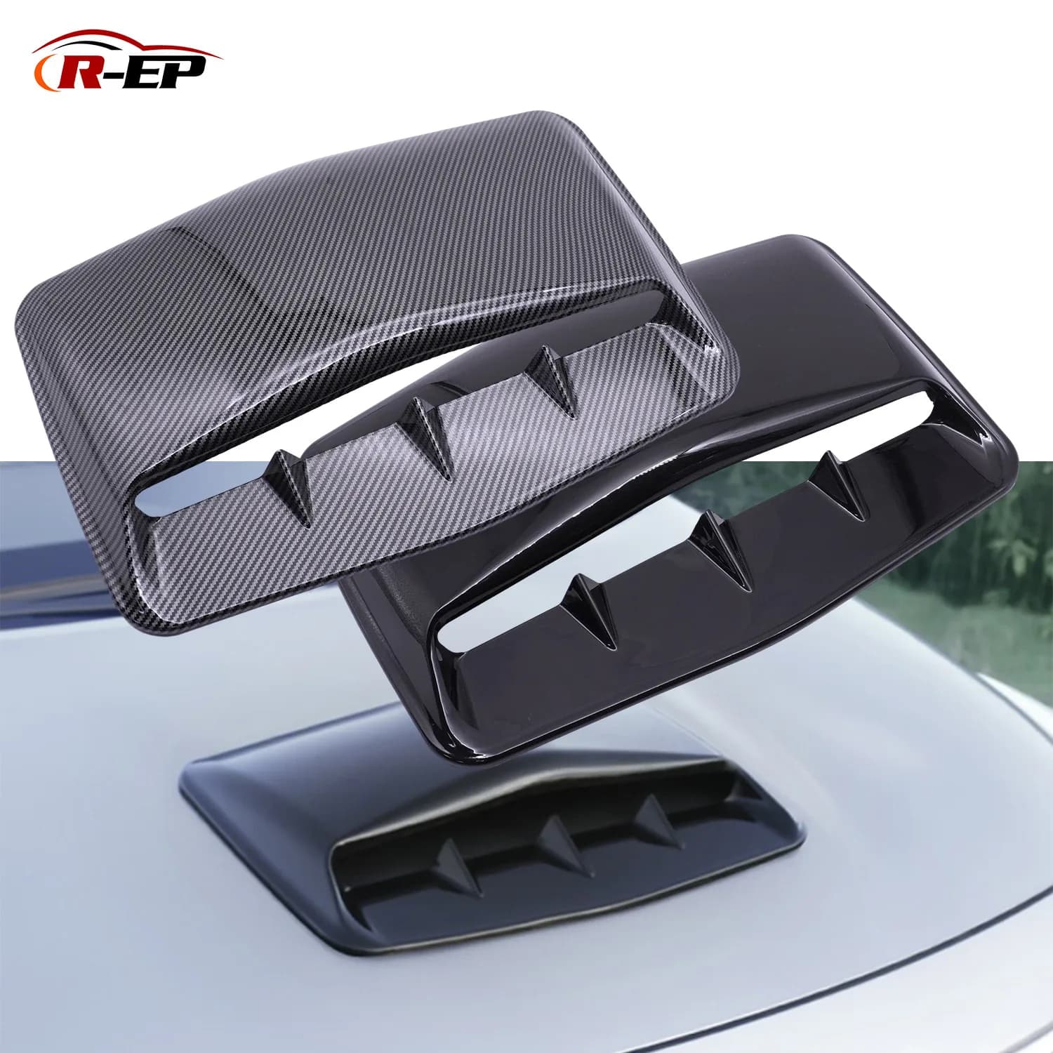 Front Hoop Scoop Bonnet Air Intake Vent Cover For Grille Inlet Trim Modification Engine Turbo Car Accessories Universal