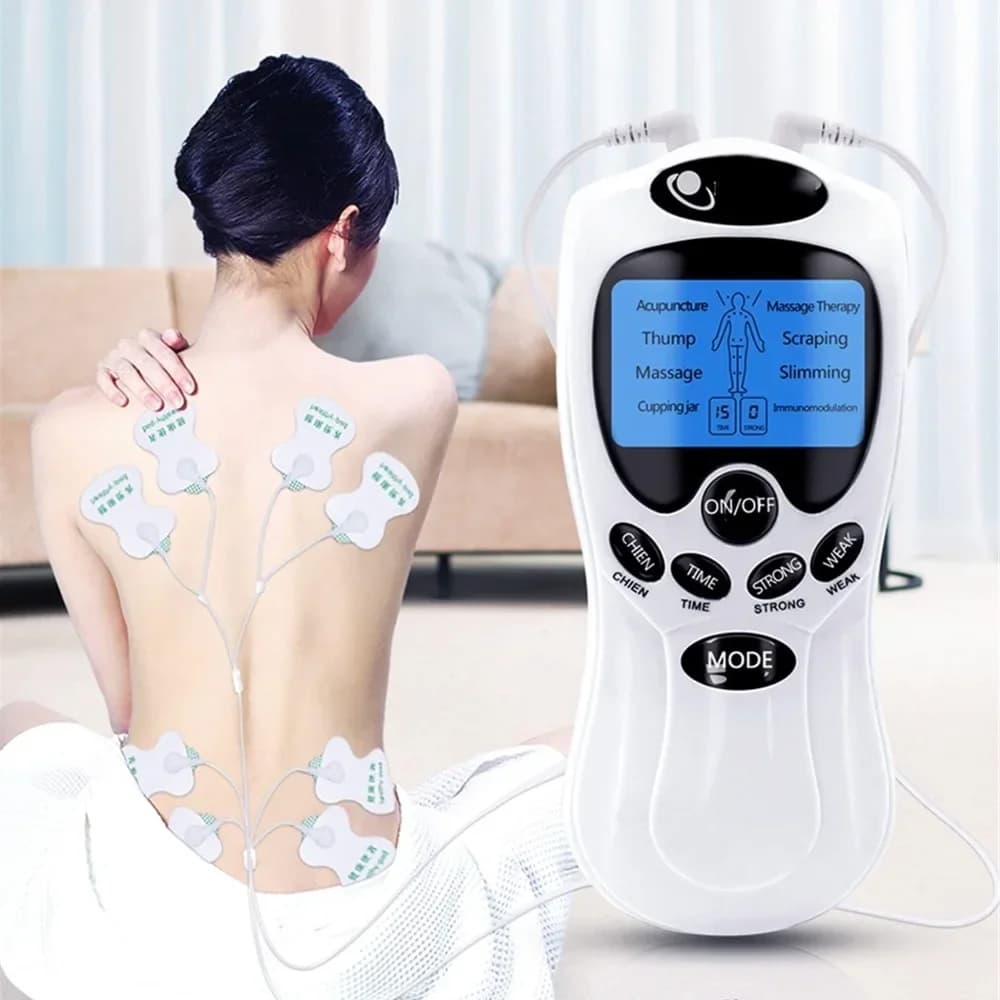 Electric Muscle Stimulator for Back with Electrode Pads Digital Muscle Electric Massager Neck and Back Massager Home Use