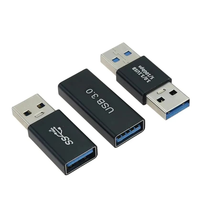 USB 3.0 Connector USB To USB Adapter 5Gbps Gen1 Male to Male Female USB Converter SSD HDD Cable Extender USB 3.0 Extension Plug