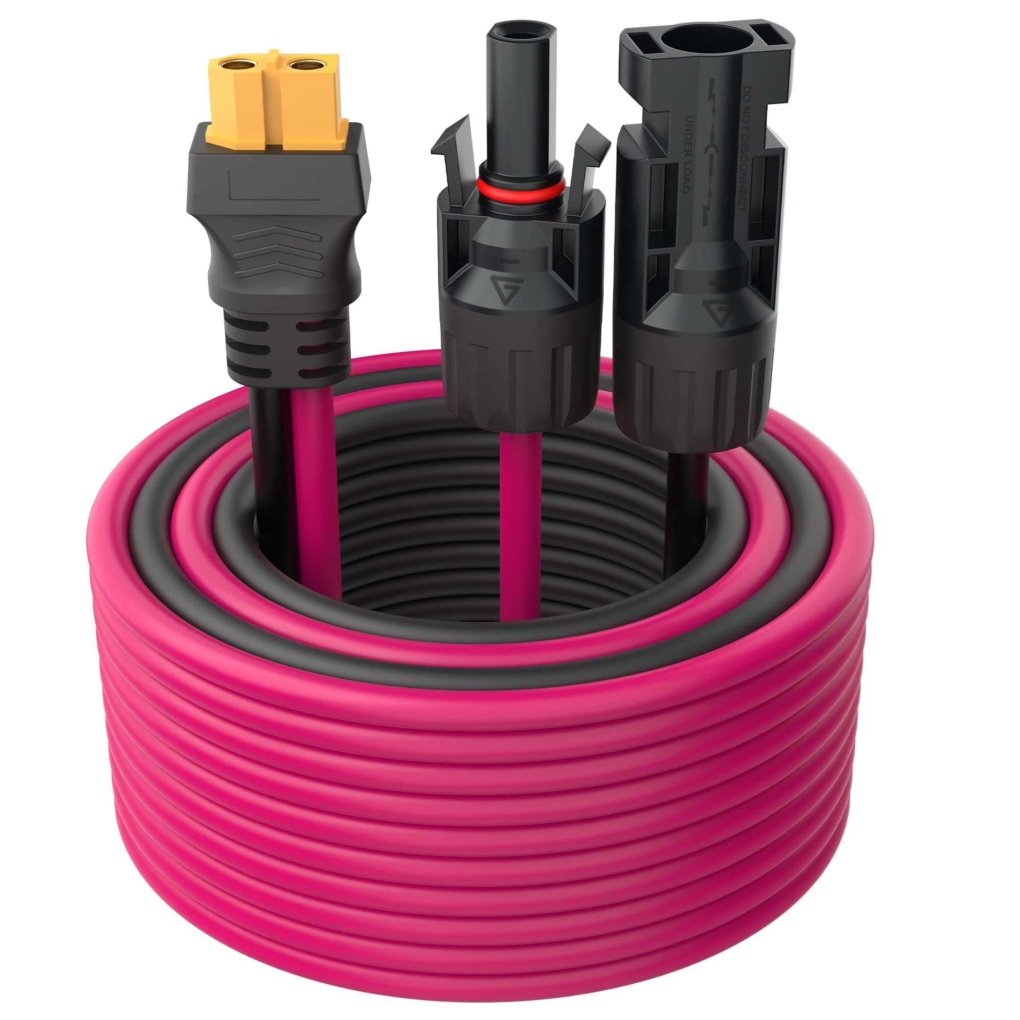 Solar to XT60 extension cable 12AWG 30A solar connector to XT60 adapter cable suitable for solar panel to portable power station